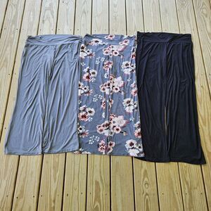 Alina Mae Maternity Lot of 3 Women’s Stretch Palazzo Lounge Pants  XL